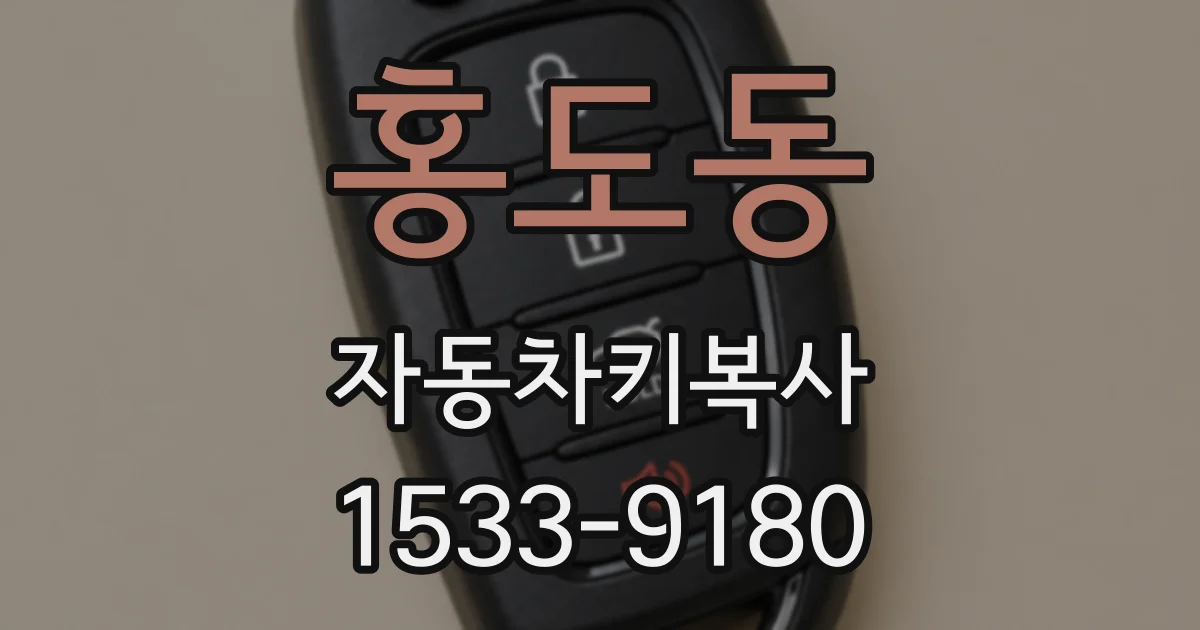 홍도동 자동차키복사