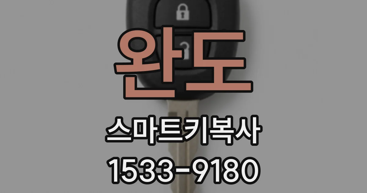 완도 스마트키복사