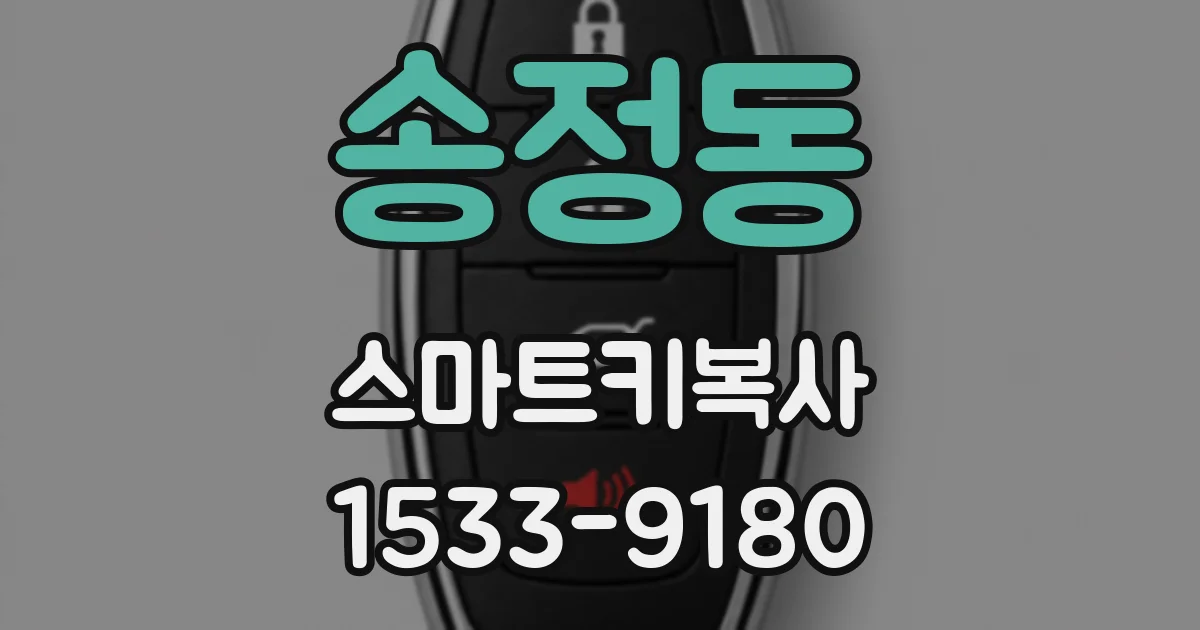 송정동 스마트키복사