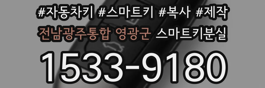 전남광주통합 영광군 스마트키분실