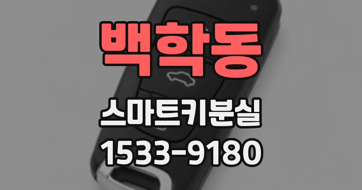 백학동 스마트키분실