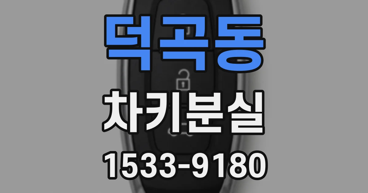 덕곡동 차키분실