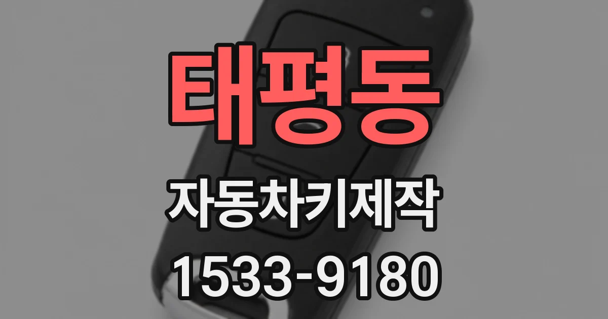 태평동 자동차키제작