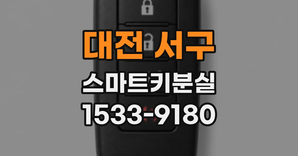 대전 서구 스마트키분실