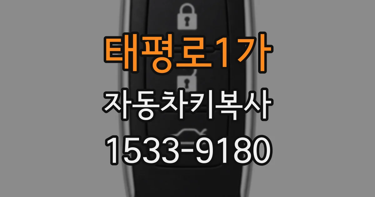 태평로1가 자동차키복사