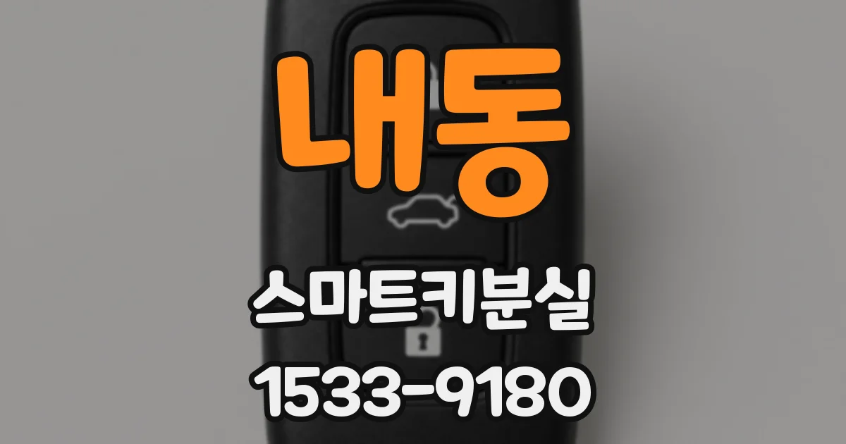 내동 스마트키분실