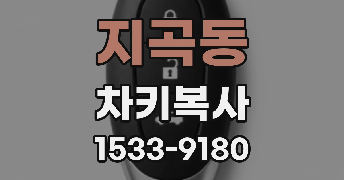 지곡동 차키복사