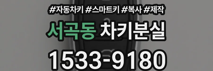 서곡동 차키분실