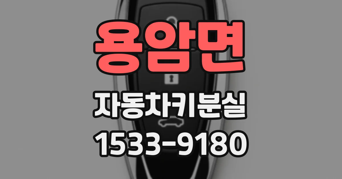 용암면 자동차키분실