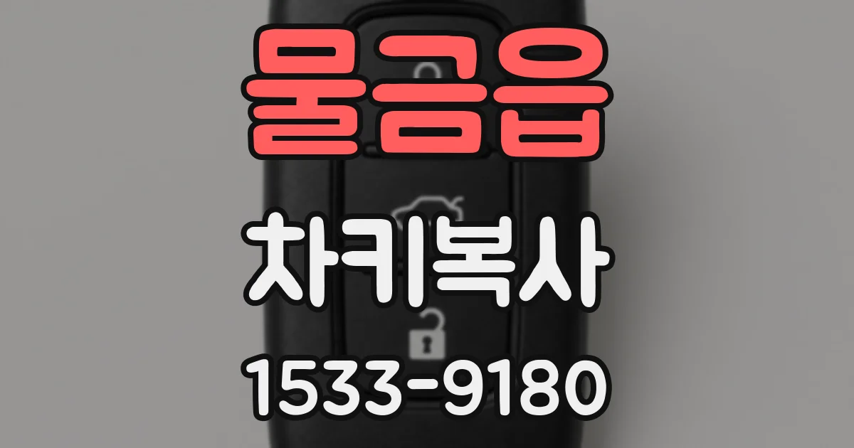 물금읍 차키복사
