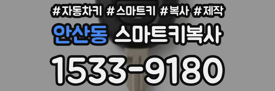 안산동 스마트키복사