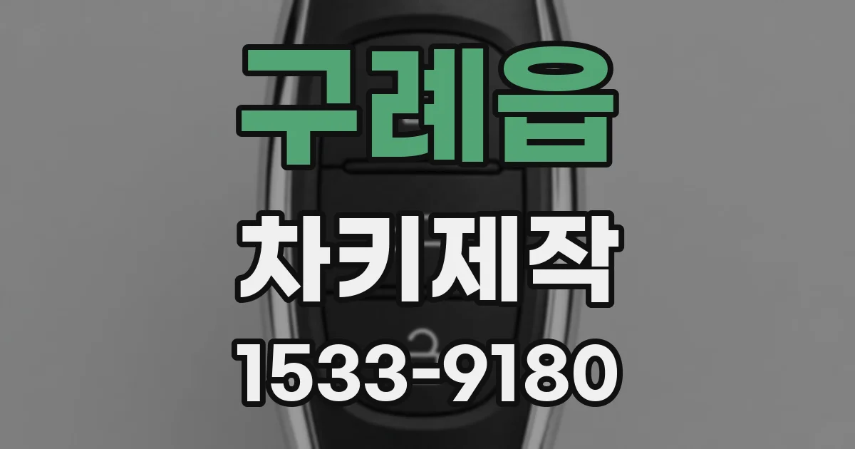 구례읍 차키제작