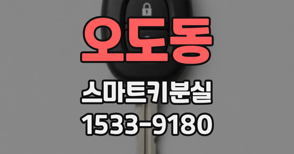 오도동 스마트키분실