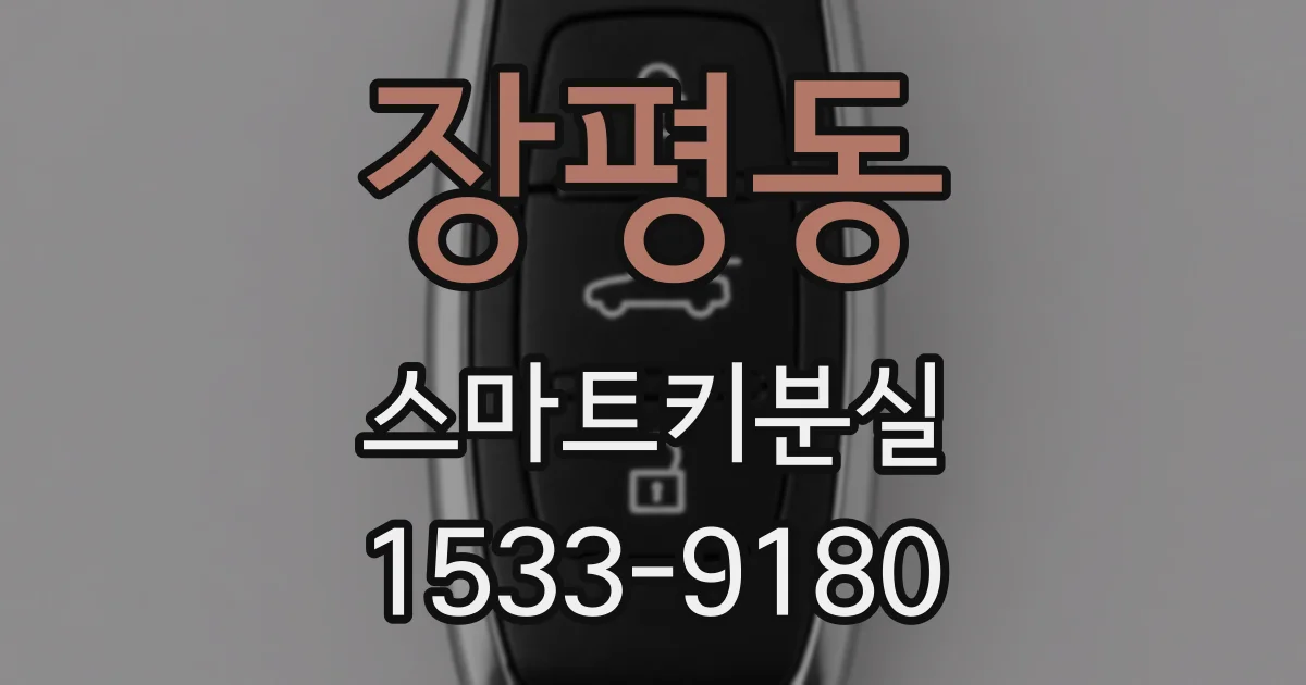 장평동 스마트키분실