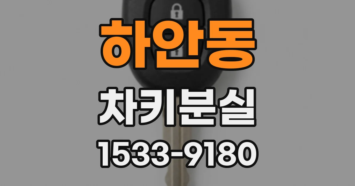 하안동 차키분실