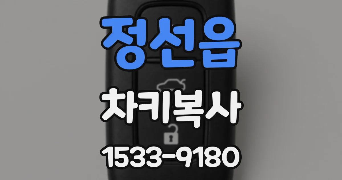 정선읍 차키복사