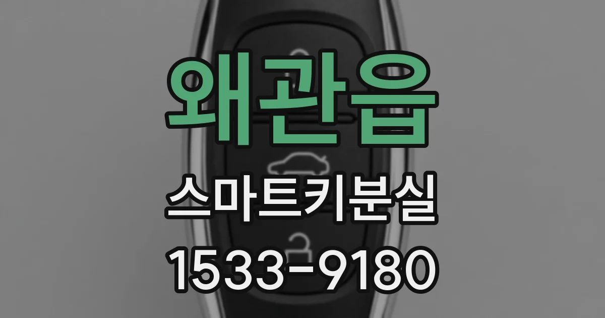 왜관읍 스마트키분실