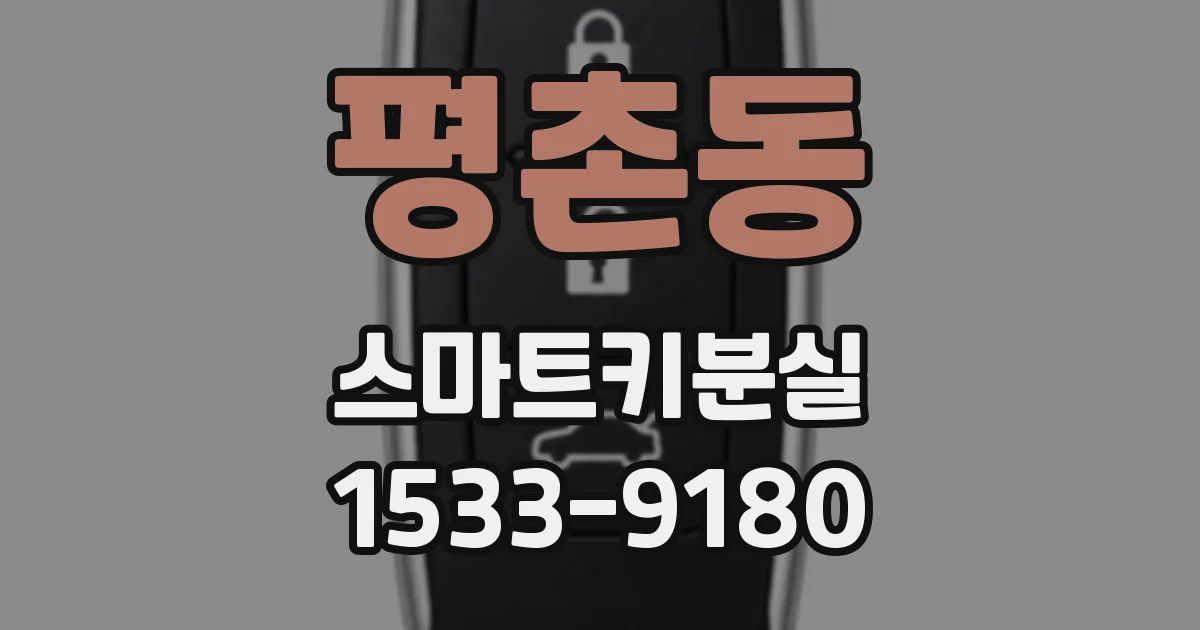 평촌동 스마트키분실