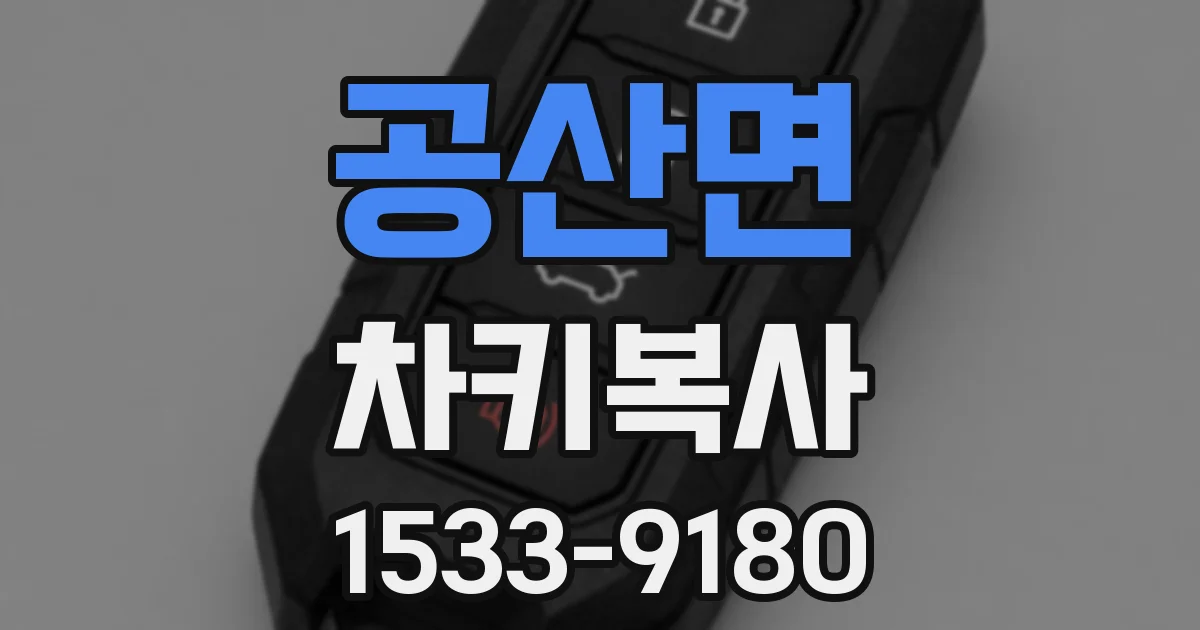 공산면 차키복사