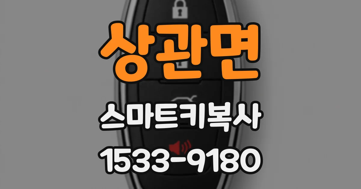 상관면 스마트키복사