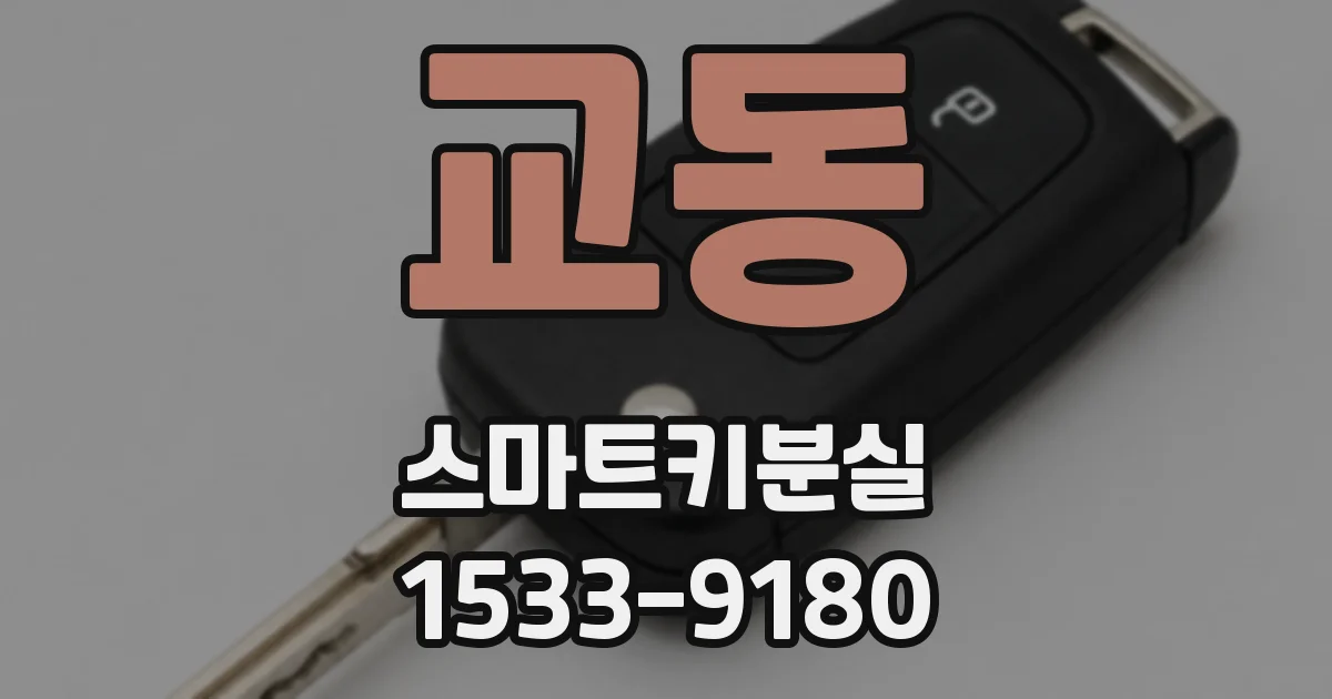 교동 스마트키분실