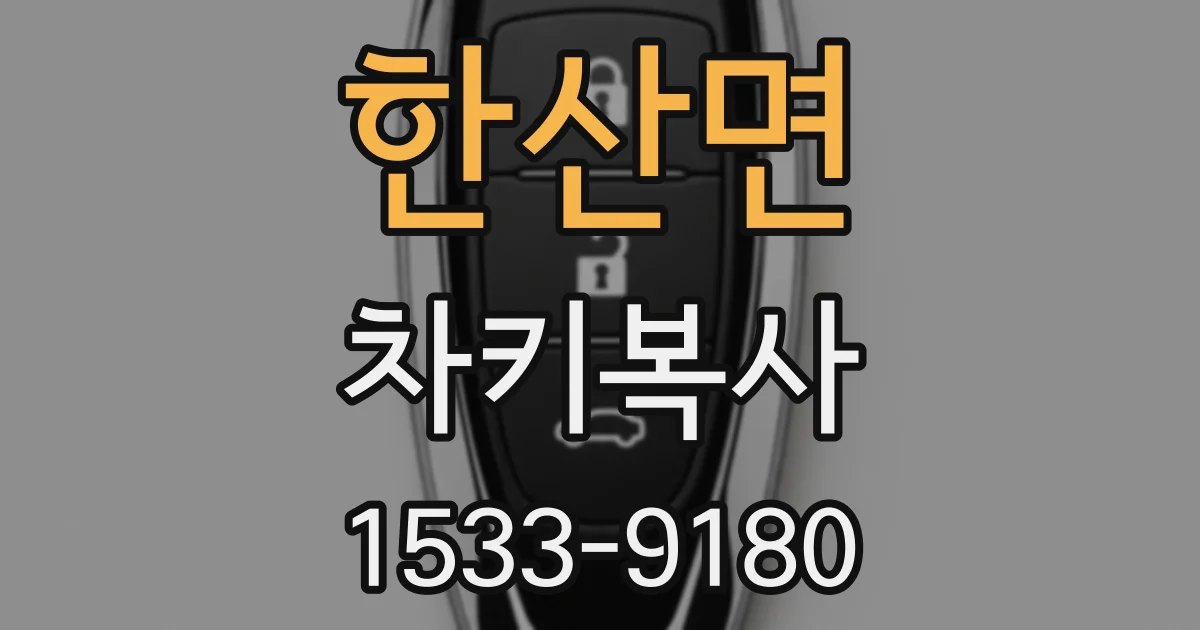 한산면 차키복사