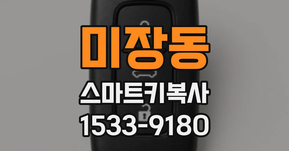 미장동 스마트키복사