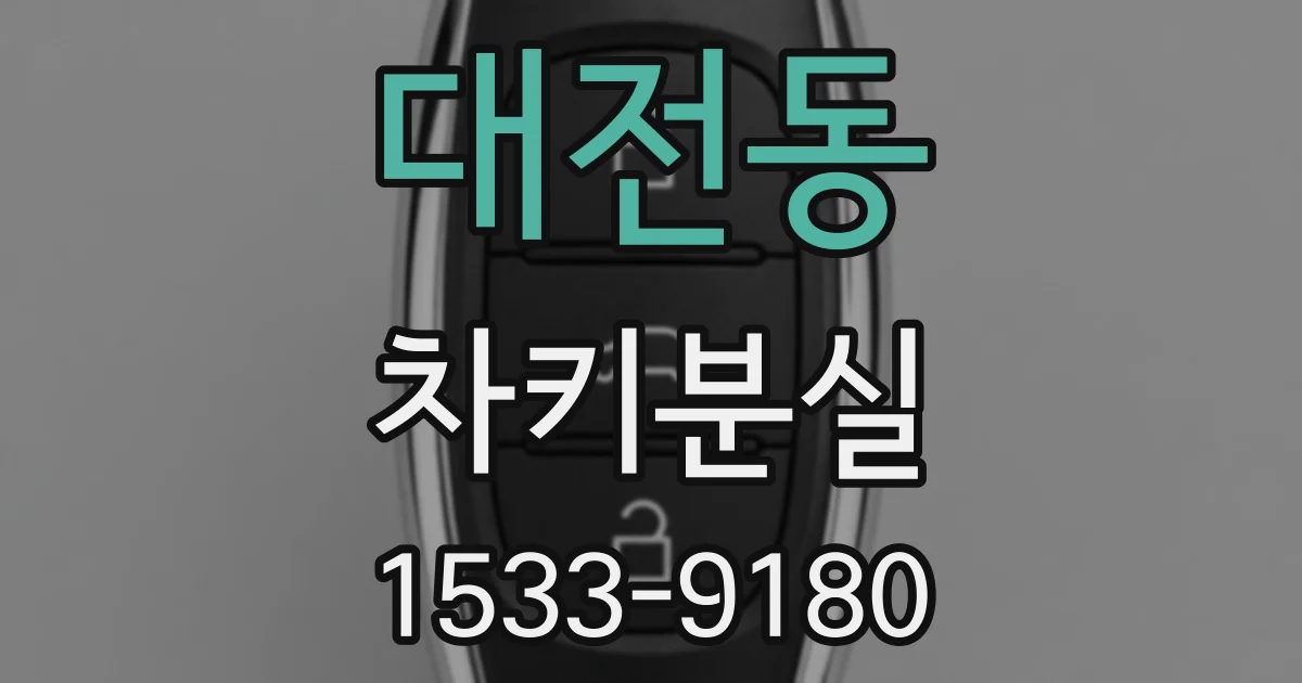 대전동 차키분실