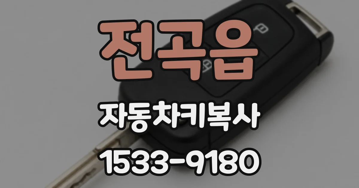 전곡읍 자동차키복사