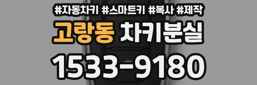 고랑동 차키분실