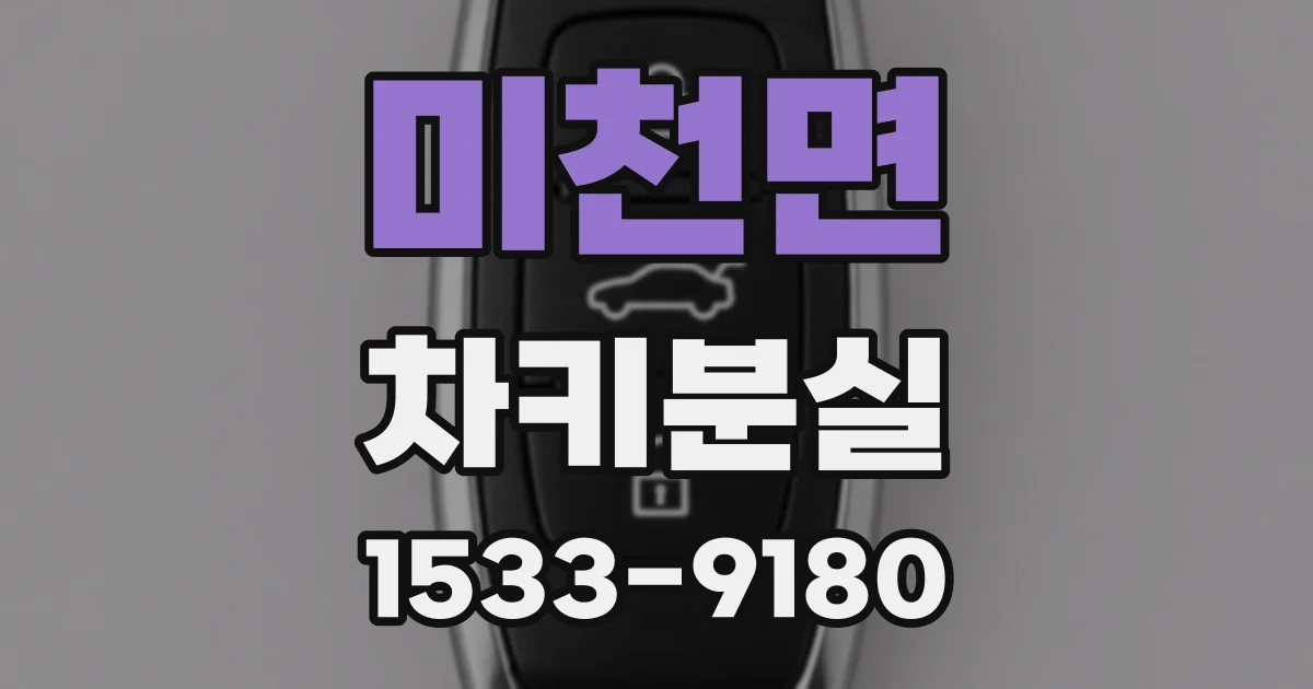미천면 차키분실