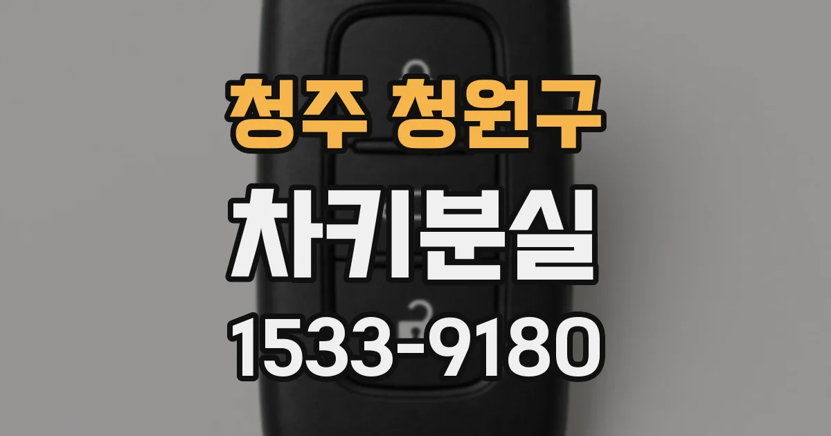 청주 청원구 차키분실