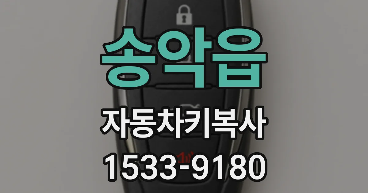 송악읍 자동차키복사