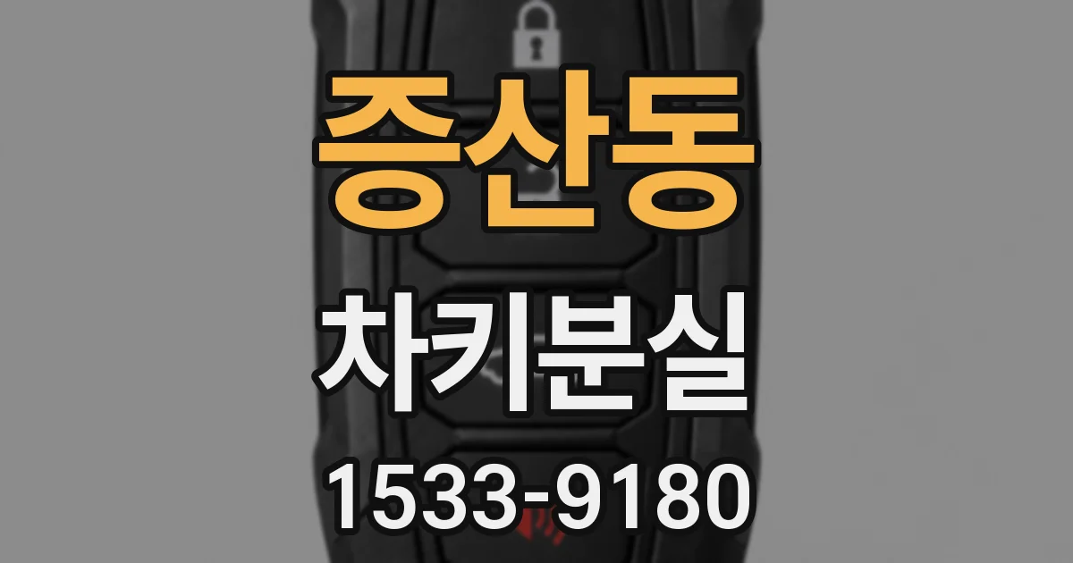 증산동 차키분실