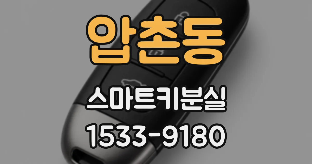 압촌동 스마트키분실