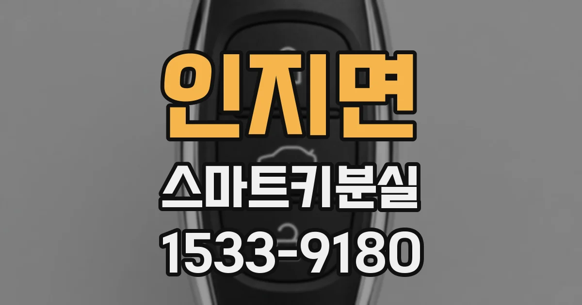 인지면 스마트키분실