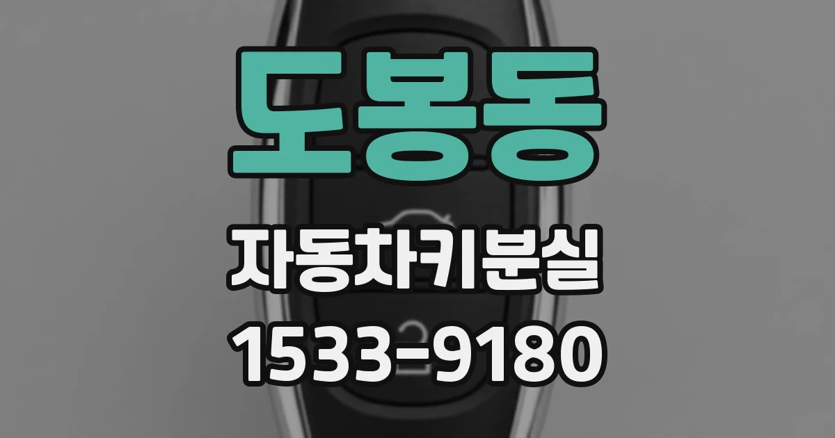 도봉동 자동차키분실
