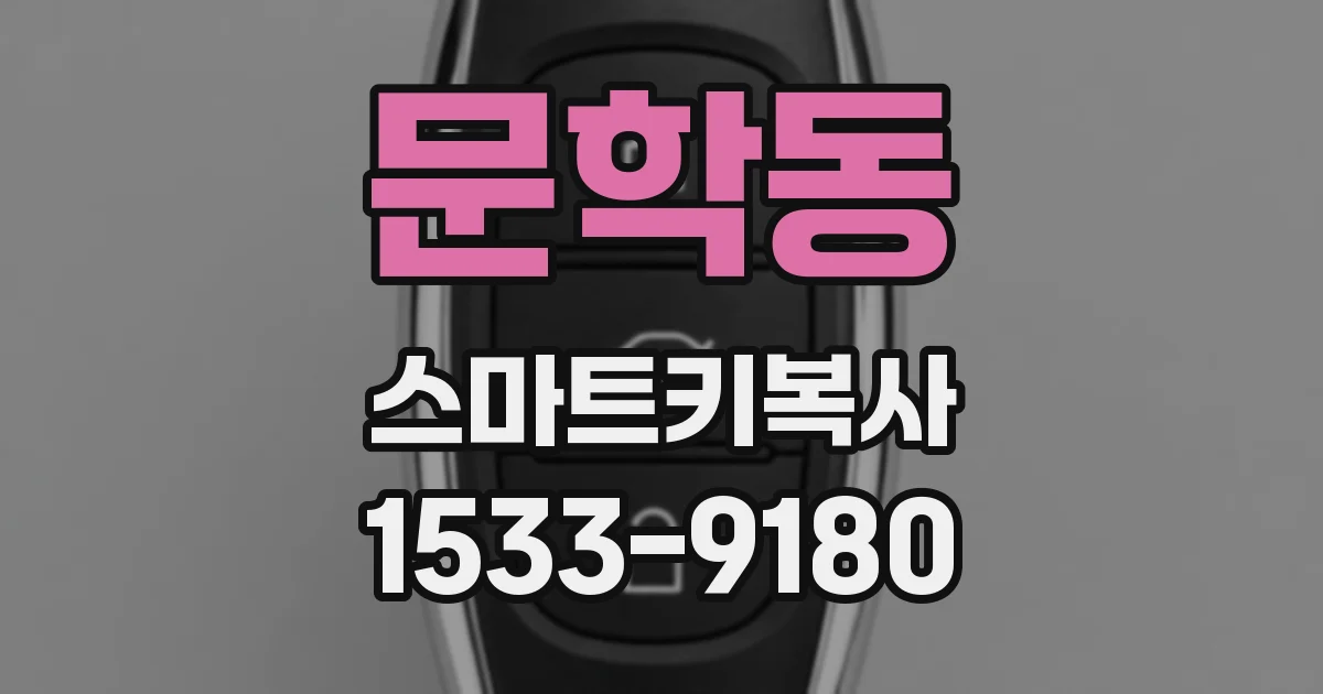 문학동 스마트키복사