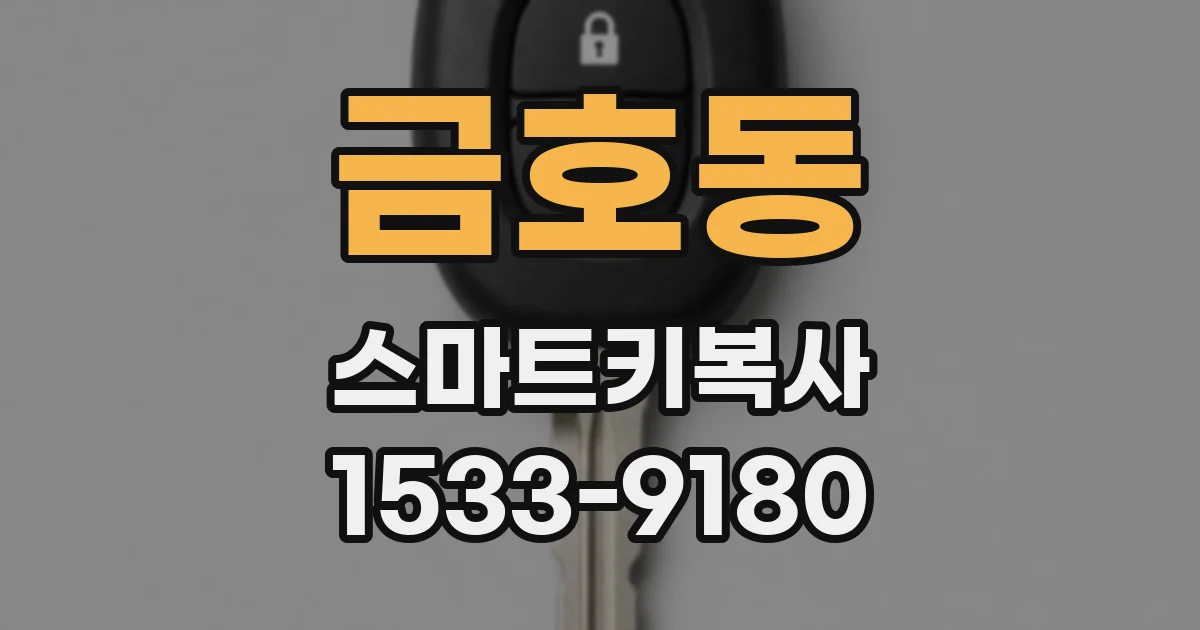 금호동 스마트키복사