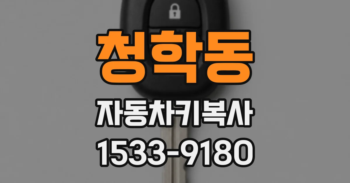 청학동 자동차키복사