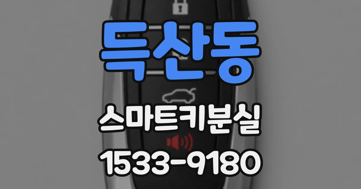 득산동 스마트키분실