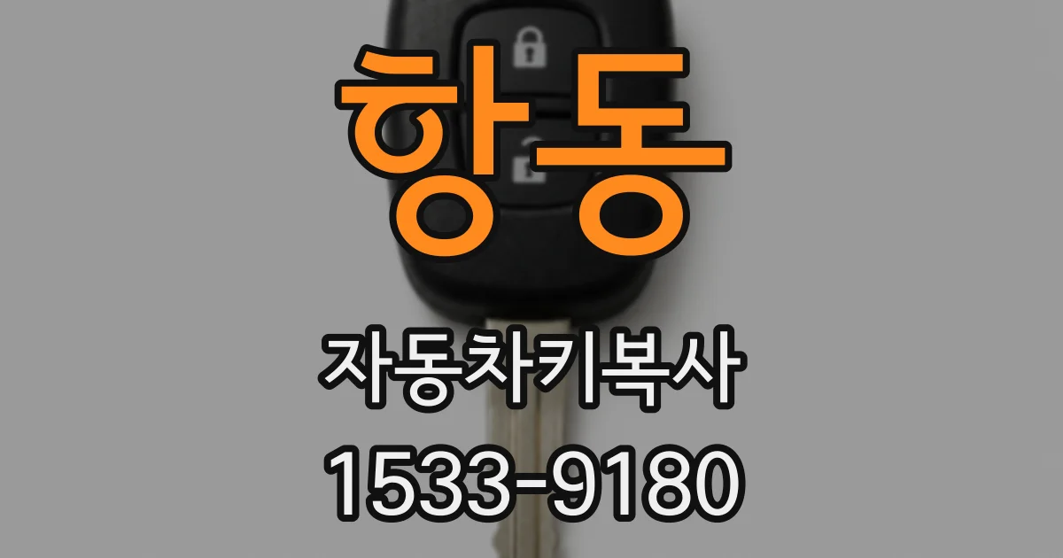 항동 자동차키복사