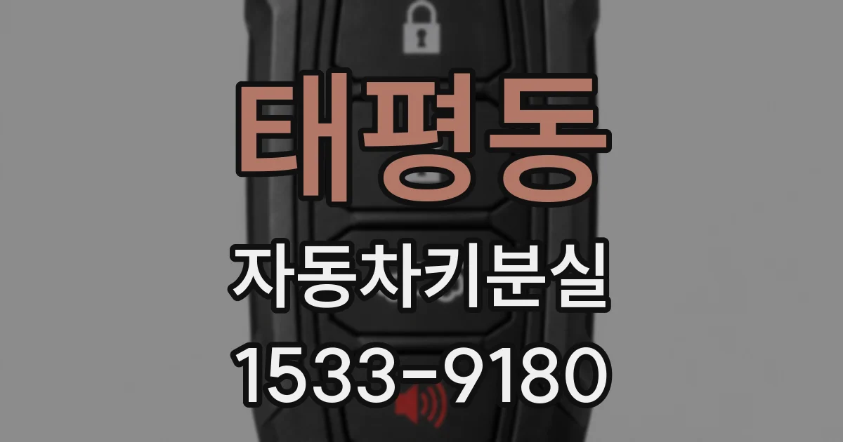 태평동 자동차키분실