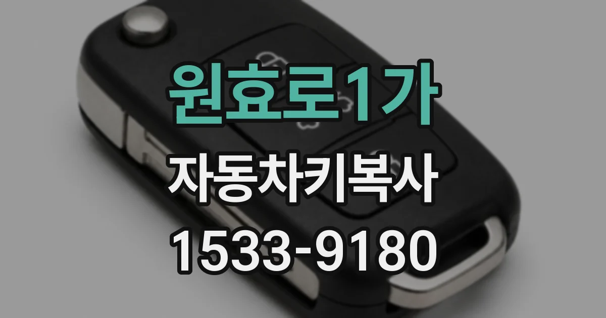 원효로1가 자동차키복사