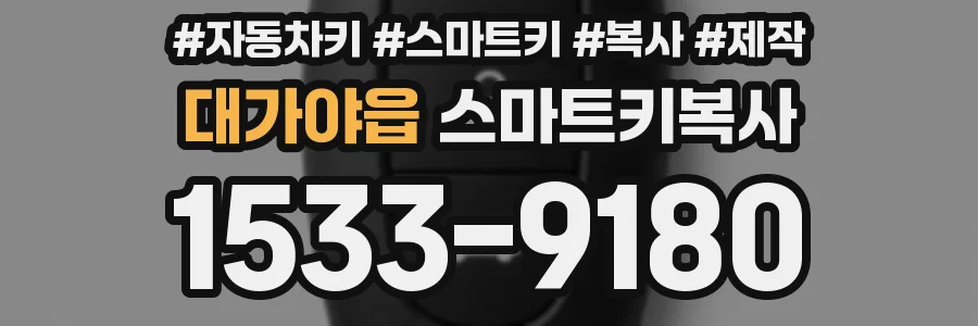 대가야읍 스마트키복사