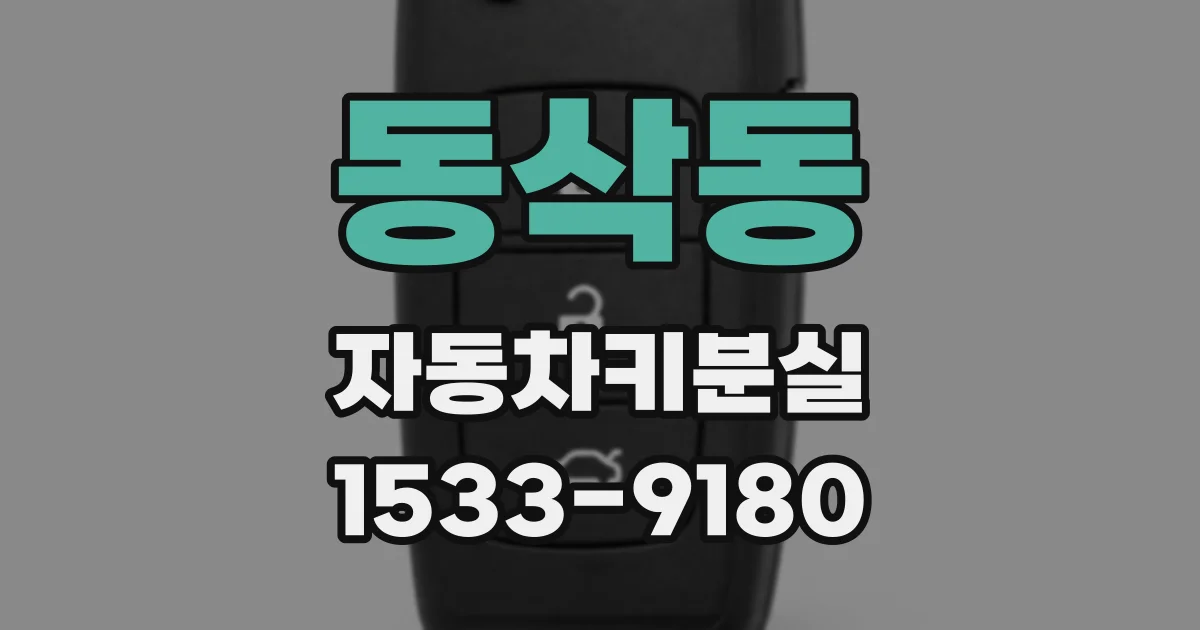 동삭동 자동차키분실
