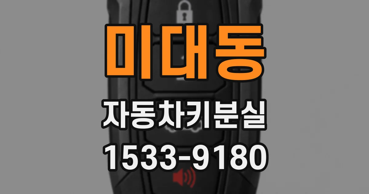미대동 자동차키분실
