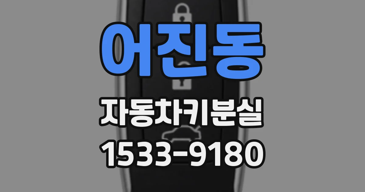 어진동 자동차키분실
