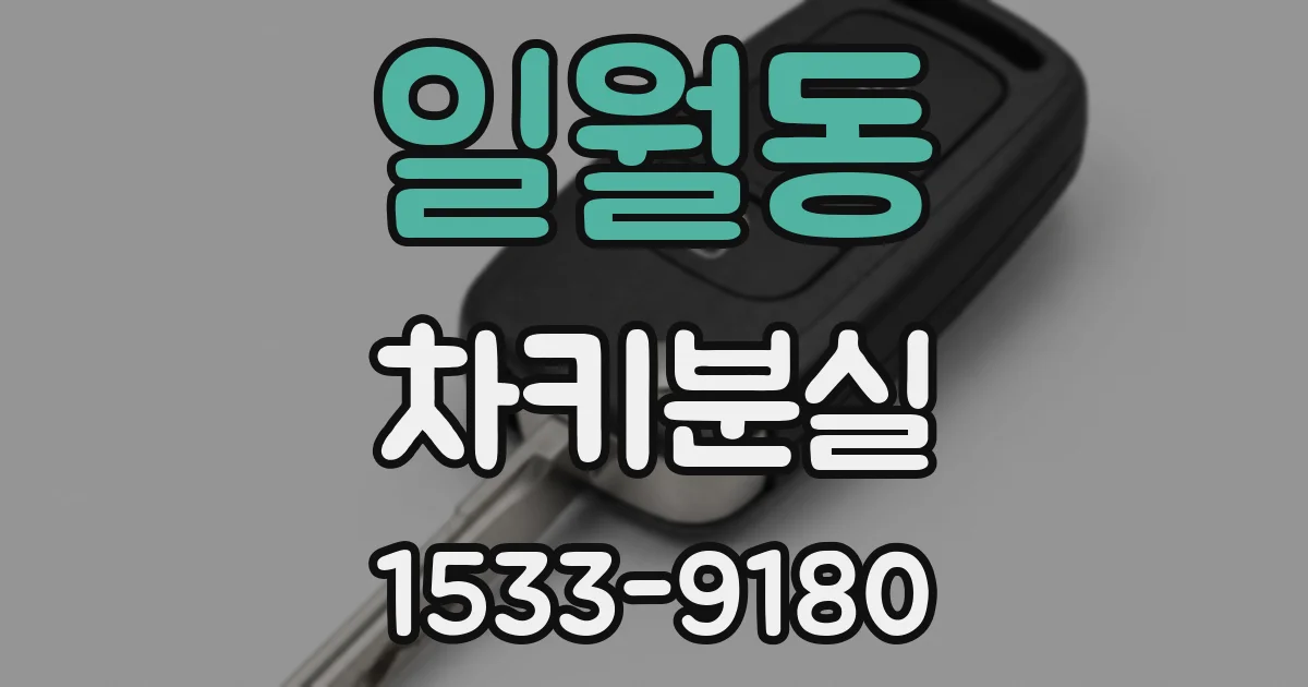 일월동 차키분실