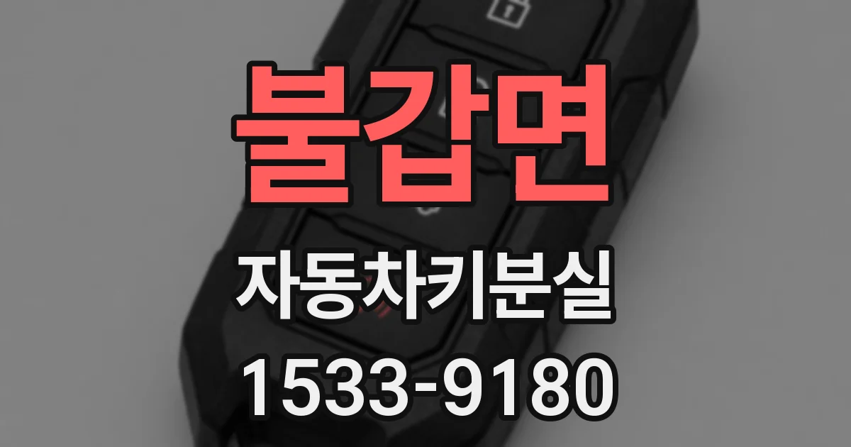 불갑면 자동차키분실